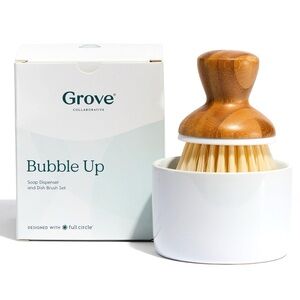 New Grove Soap Dispenser/Brush Set